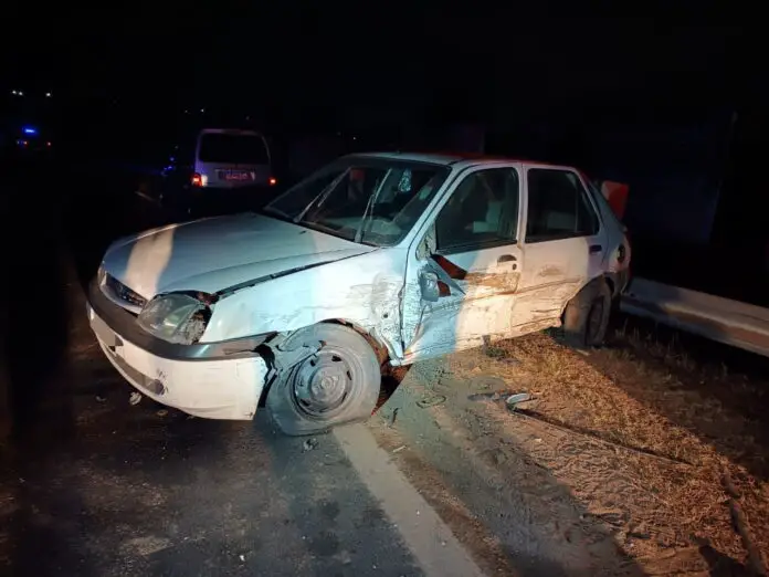accidente auto blanco