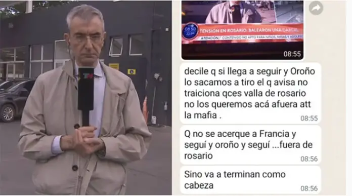 Nelson Castro amenazado por cubrir la violencia narco en Rosario