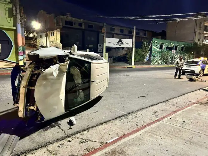 Impactante choque en la costanera