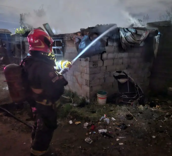 Incendio barrio Las Flores