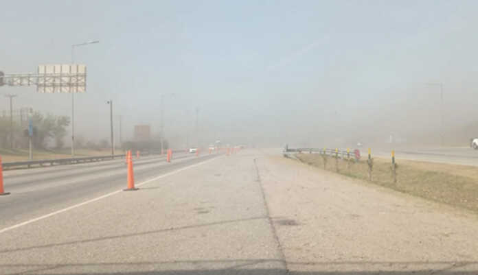 polvo en suspensión