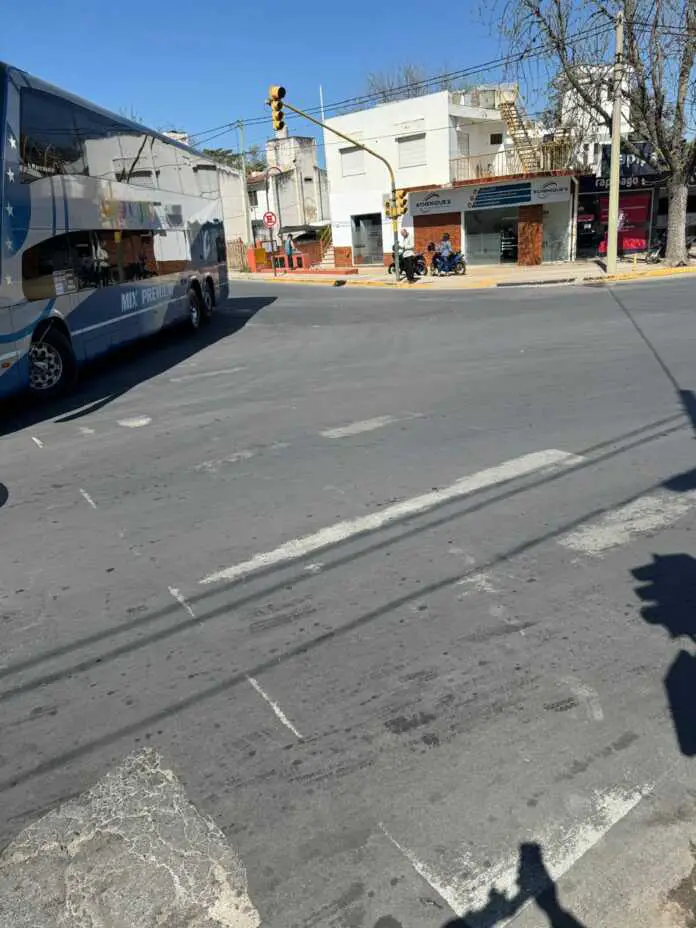 sendas peatonales en Carlos Paz