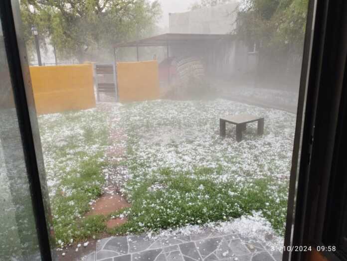 granizo en Capilla