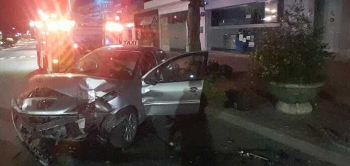 choque en La Falda