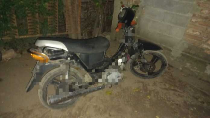 moto con la cual atacaron a joven