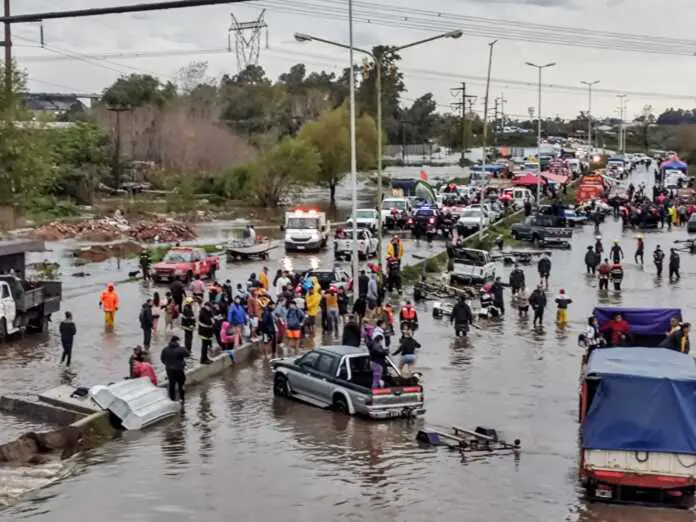 inundaciones en zarate y campana
