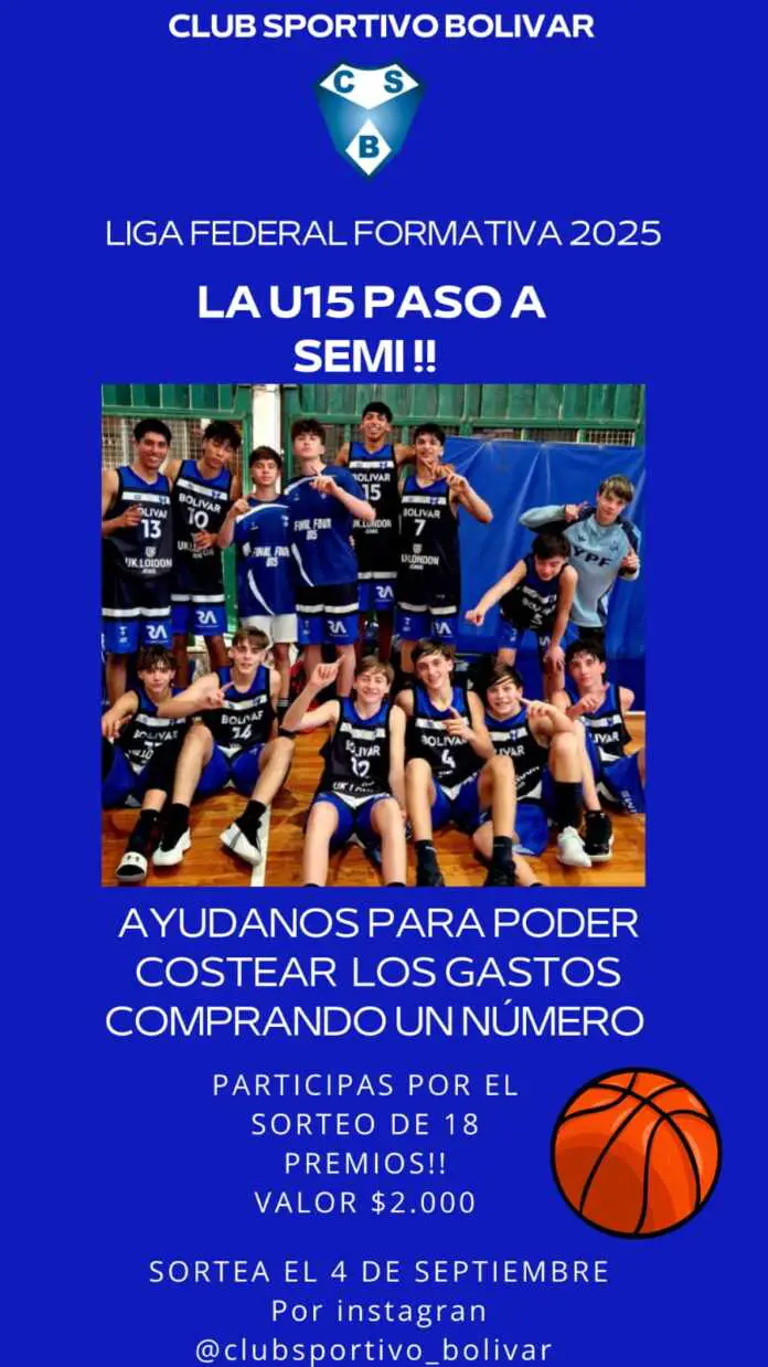 sorteo para chicos basquet