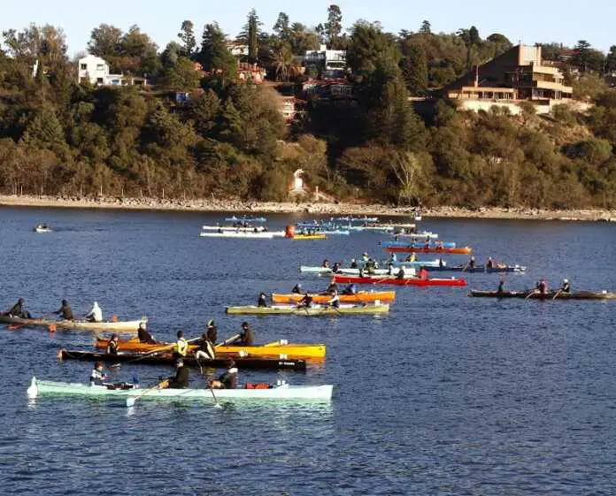 vuelta al lago remo