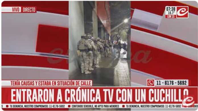 entraron con cuchillo