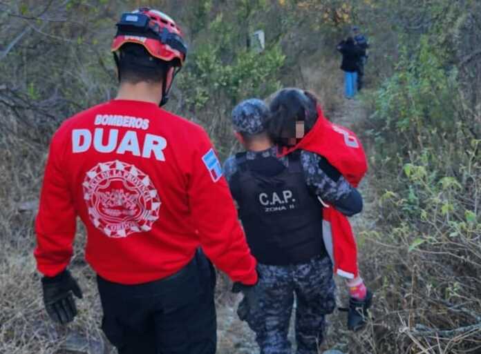 rescate de una mujer y su sobrina