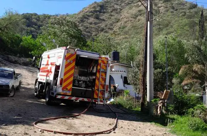 incendio en vivienda de calle san luis