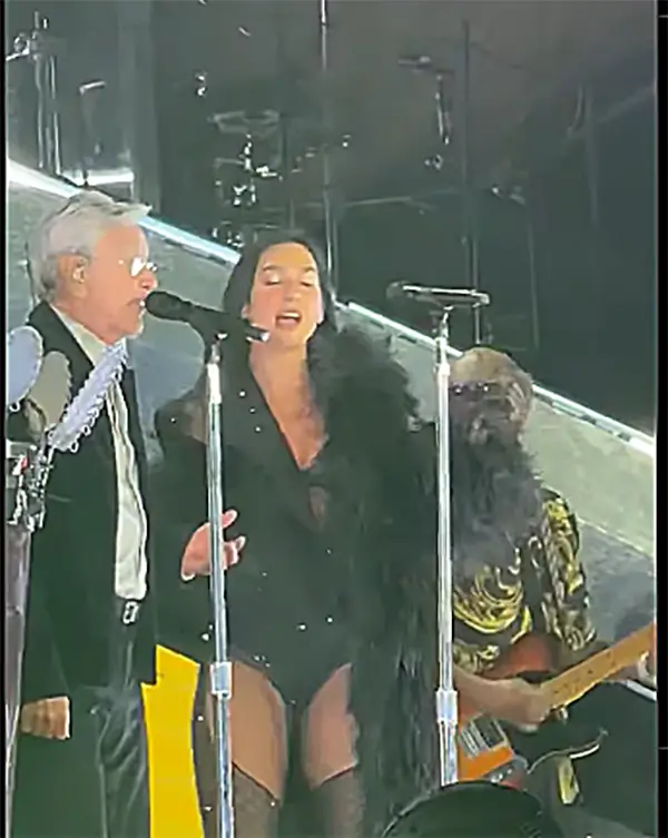 Dua Lipa y Caetano Veloso