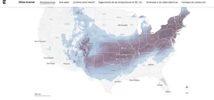 NIEVE ESTADOS UNIDOS