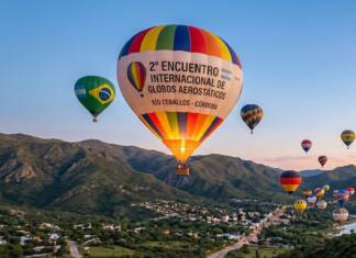 El cielo de Sierras Chicas se llena de magia con el 2° Festival de Globos Aerostáticos