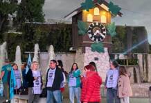 Docentes se manifestaron en el Reloj Cucú en el marco del conflicto salarial