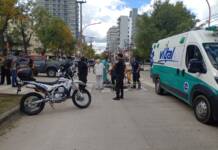 Otra mujer fue embestida por una motocicleta en pleno centro de Carlos Paz
