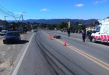 Un motociclista resultó herido tras chocar con un camión en Ruta 38