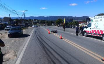 Un motociclista resultó herido tras chocar con un camión en Ruta 38