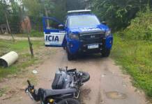 Carlos Paz: Un menor entró a robar una vivienda, lo persiguieron y lo atraparon con una moto robada