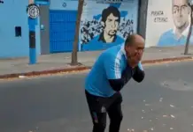 Así se vivieron los últimos minutos del partido en las afueras del Gigante de Alberdi (VIDEO)