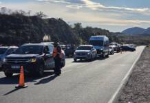 Reporte desde El Cóndor: Cortan el Camino de las Altas Cumbres por la nieve