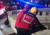 Dramático rescate en medio de los festejos por el triunfo de Belgrano: cayó a La Cañada y sufrió graves heridas