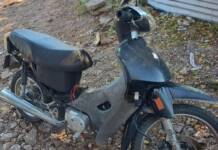 Un menor intentó fugar de la policía con una moto robada