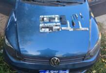 Recuperaron en Carlos Paz un auto robado con patente adulterada