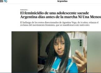 El horror de Córdoba llega a las portadas internacionales: El País de España reflejó el femicidio de Agostina Vega