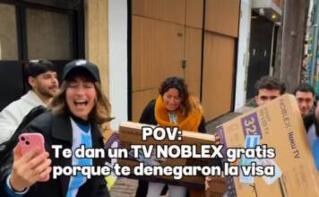 USA les rechazó la visa y una empresa argentina les regaló televisores para ver el Mundial