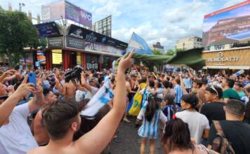 Todo listo para el primer Fan Fest en pleno centro de Carlos Paz para alentar a Argentina Fan Fest Mundial 2026 en el centro de Villa Carlos Paz