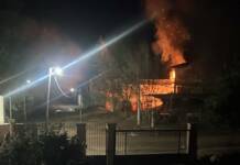 Susto en Cosquín: un calefactor provocó un incendio y una persona sufrió quemaduras