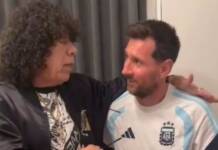 El emotivo encuentro entre La Mona y Messi en Estados Unidos