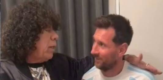 El emotivo encuentro entre La Mona y Messi en Estados Unidos