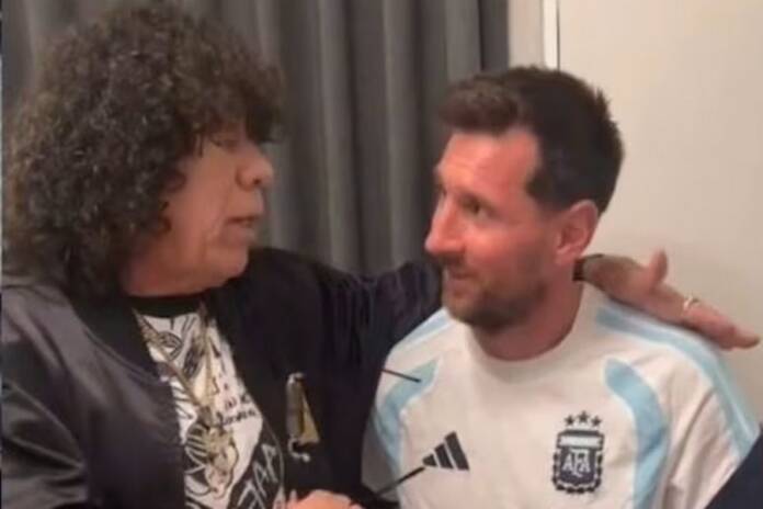 El emotivo encuentro entre La Mona y Messi en Estados Unidos