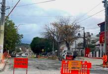 Tránsito: Continúan las obras de repavimentación de la avenida Los Sauces