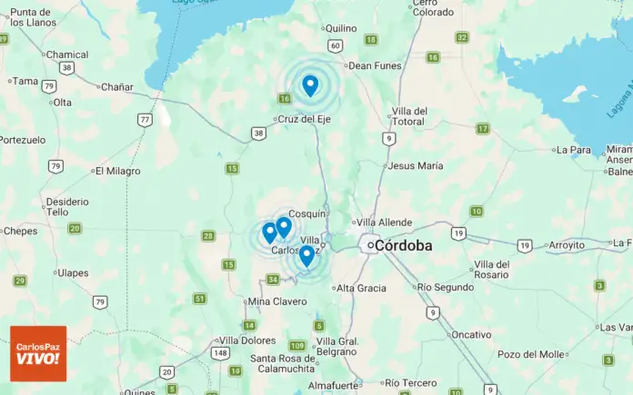 Cuatro temblores en ocho días: el repaso de los epicentros, las magnitudes y qué está pasando en las sierras de Córdoba