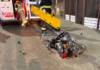 Un motociclista sufrió heridas tras chocar contra un poste en Carlos Paz