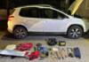 Fuga en la noche: abandonan un auto robado con pedido de secuestro y kit para violentar alarmas en Carlos Paz