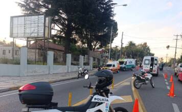 Un motociclista resultó herido tras un choque en barrio Becciú