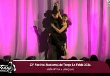 Valentina y Joaquín, los jóvenes bailarines de tango de Carlos Paz brillaron en Festivales de Punilla este finde