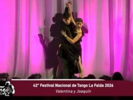 Valentina y Joaquín, los jóvenes bailarines de tango de Carlos Paz brillaron en Festivales de Punilla este finde