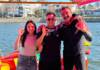 Del fondo del lago a una causa solidaria: Perdieron la llave, se la recuperaron buceando y harán una donación para Thiago como agradecimiento