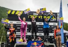 Downhill: Catalina Calderón, de Carlos Paz, pintada de bronce en Europa