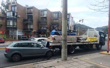 Dos niños fueron trasladados al Hospital tras un choque en Carlos Paz