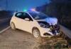 Un fuerte choque entre una moto y un auto en Villa del Lago terminó con un hospitalizado y la Ruta 38 cortada