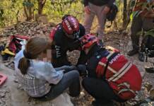 Una turista sufrió una lesión en el Cerro de la Cruz y fue rescatada por el DUAR