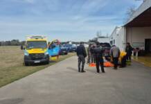 Córdoba: Paracaidista resultó herido por un desperfecto en su equipo mientras llegaba a tierra