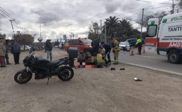 Tanti: una joven herida tras un choque entre una moto y un auto