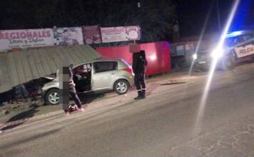 Chocó contra un puesto de ventas en la Ruta 38 y fue derivado al Hospital Domingo Funes